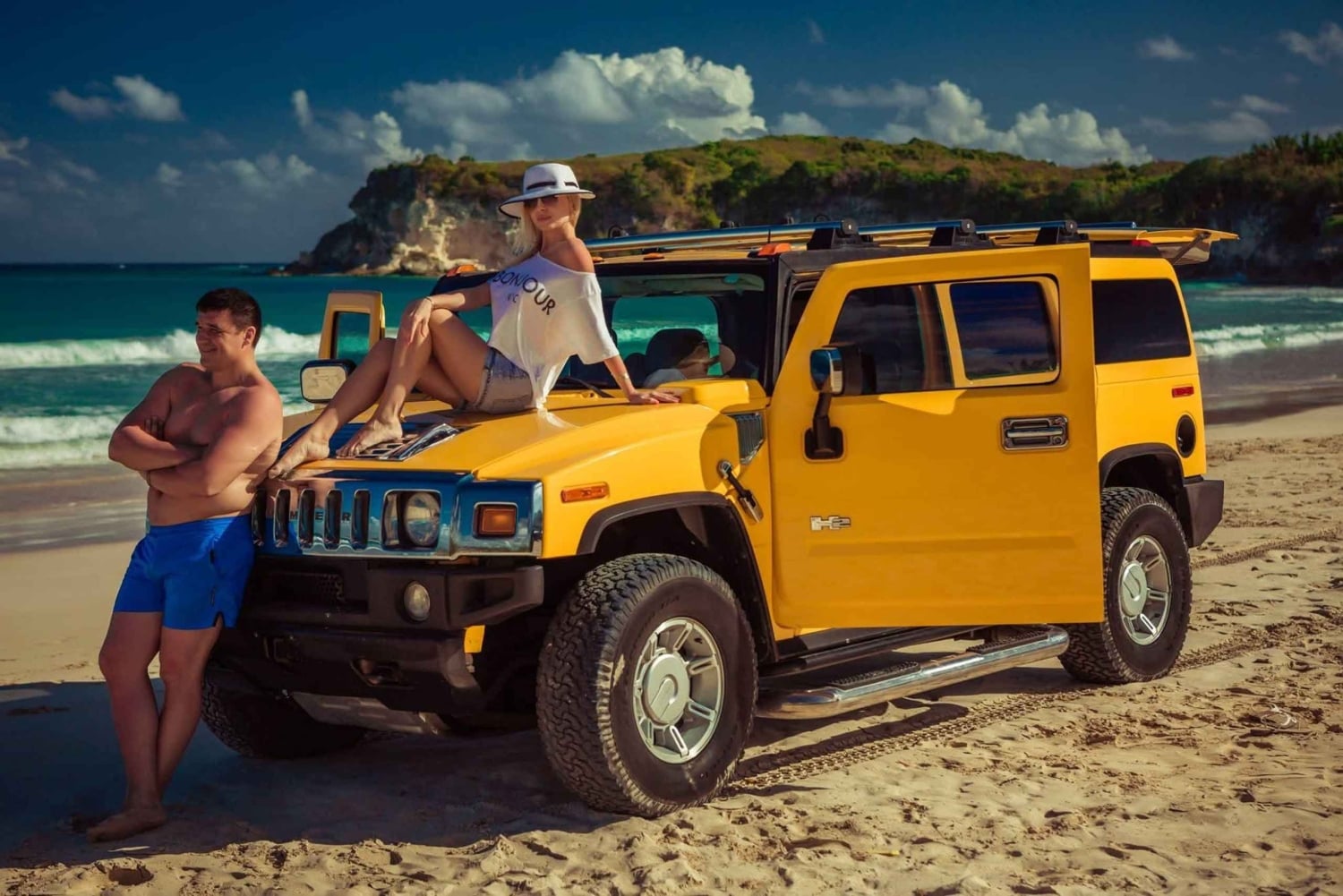 Punta Cana :Private Hummer Tour villages outback Macao beach