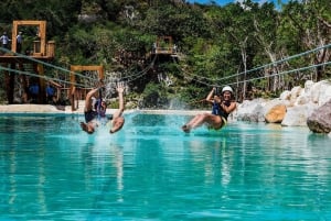 Punta Cana: Scape Parkin sisäänpääsy cenoteen, köysiratoihin ja luoliin