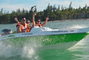 Punta Cana : Aventure en bateau rapide avec plongée en apnée