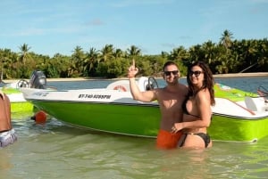 Punta Cana : Aventure en bateau rapide avec plongée en apnée