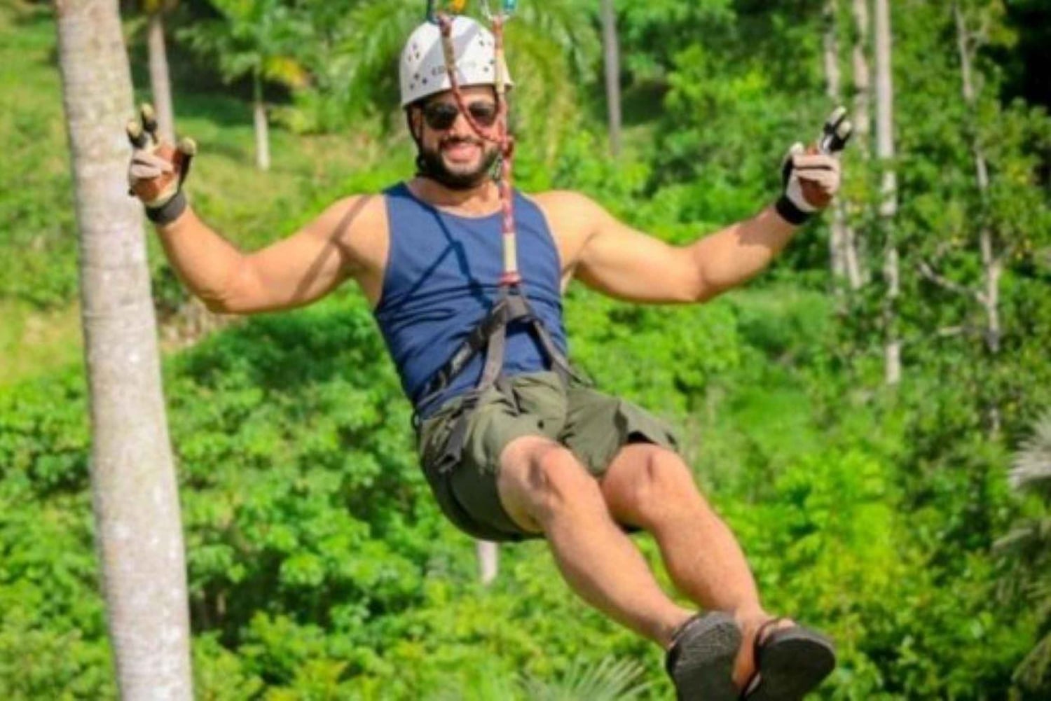 Punta Cana: Zip Line Adventure with Suspension Bridge