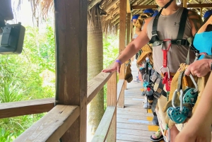 Punta Cana: aventura en tirolina con recogida