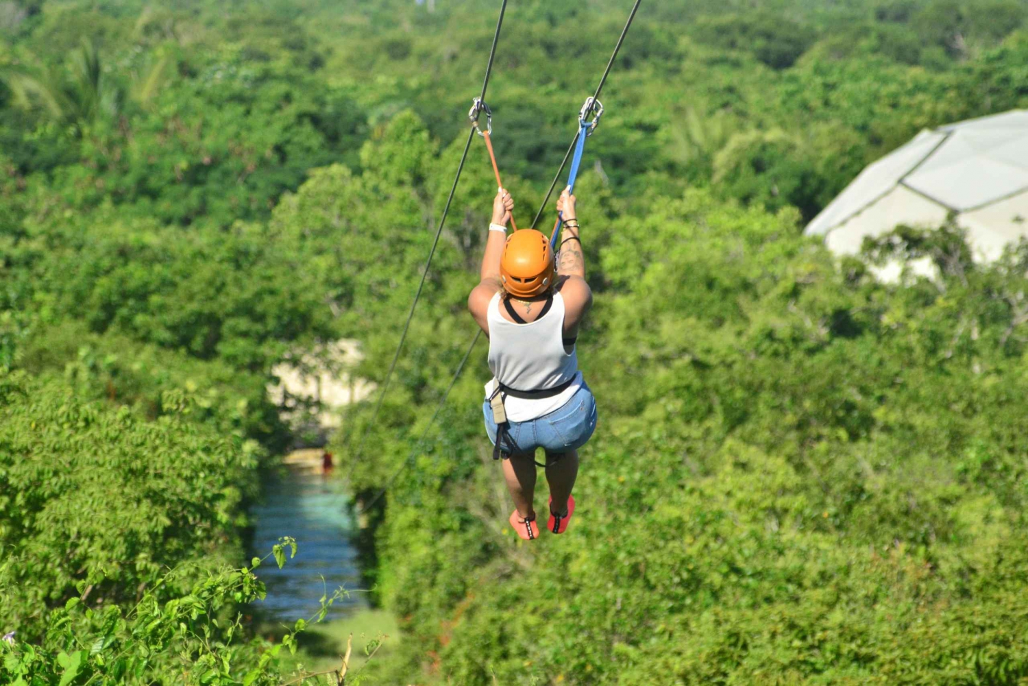 Punta Cana Ziplining, Horseback Riding, and Waterfall Pool in