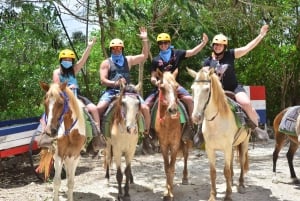 Punta Cana: Ziplining, Horseback Riding, and Waterfall Pool