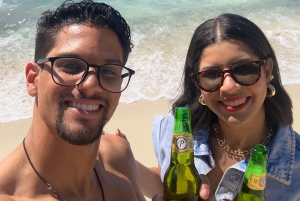 Santo Domingo: Food Tour & Paradise Beach Day with Drinks