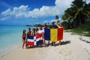 Clube de praia privado na Ilha Saona com almoço