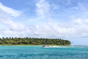 Tour dell'isola di Saona tutto compreso in motoscafo e catamarano