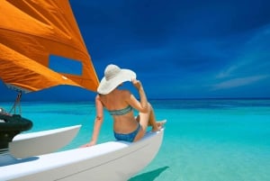 Petit groupe : Excursion d'une journée complète en catamaran avec bar ouvert sur l'île de Saona