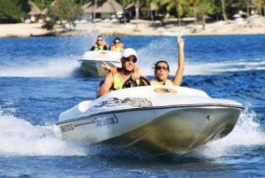 Lancha rápida e mergulho com snorkel em Punta Cana