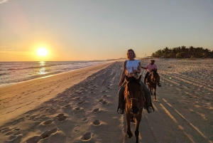 Sunset on Horseback at El Limón Beach