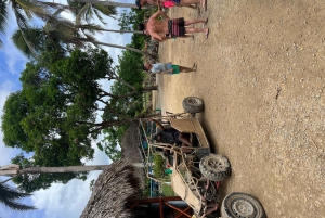 Aventura selvagem off-road em buggy nas dunas em Punta Cana