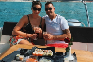 Croisière romantique de 2 heures au coucher du soleil avec sushis et boissons