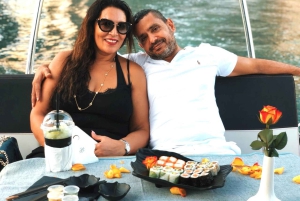 Croisière romantique de 2 heures au coucher du soleil avec sushis et boissons