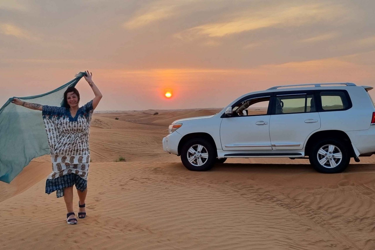 Ettermiddagstur med ørkentur med sanddyner og kameltur
