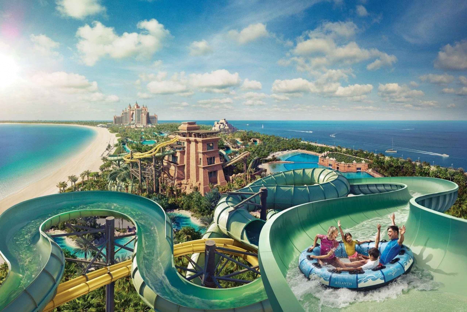 Dubai: Biglietto d'ingresso all'Atlantis Aquaventure con trasferimenti