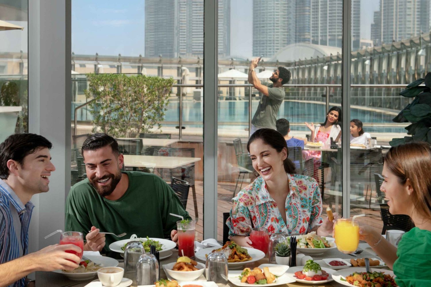 Burj Khalifan 124. krs & lounas tai illallinen Burj Clubissa