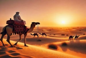 Desert Safari With Camel Ride, Sandboarding, Dinner & Shows