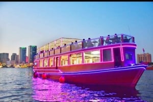 Dubai: Al Seef Dhow Dinner Cruise med live show