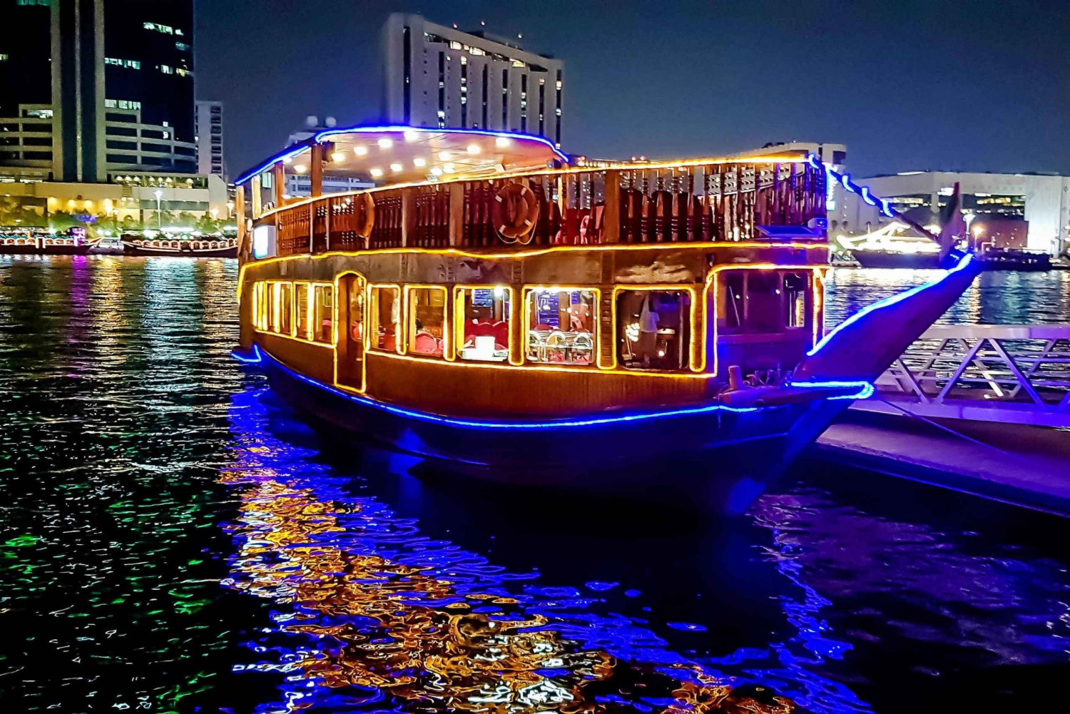 Dhow Cruise Dubai Marina + Dinner Buffet + Pick & Drop