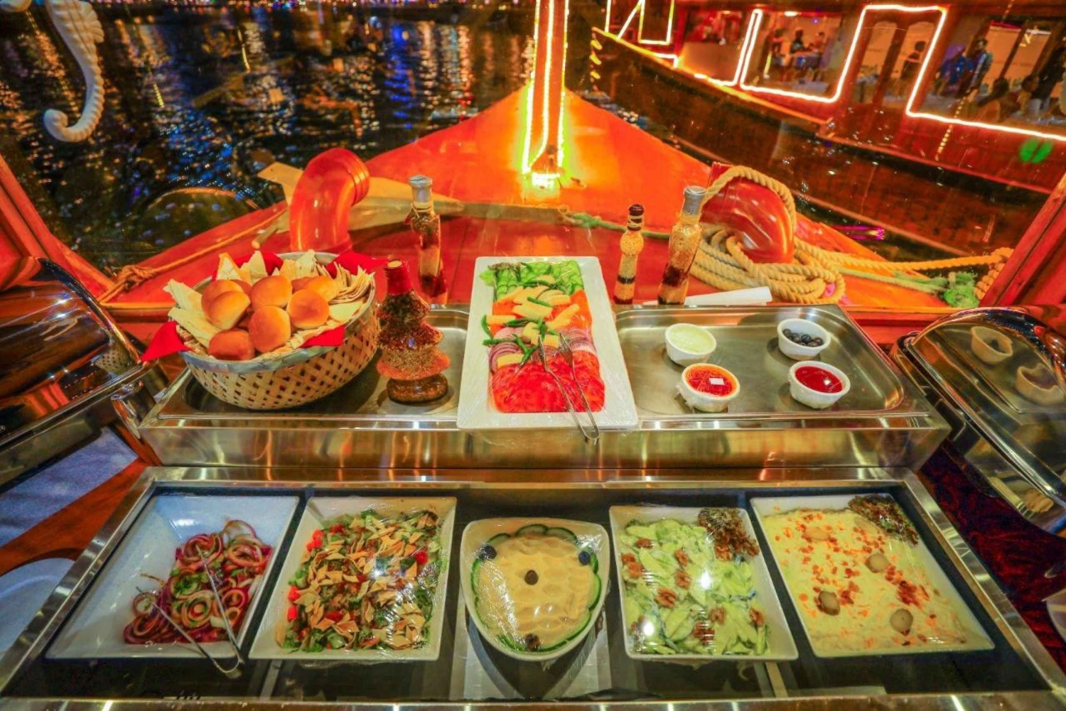 Dhow Cruise Dubai Marina + Dinner Buffet + Pick & Drop