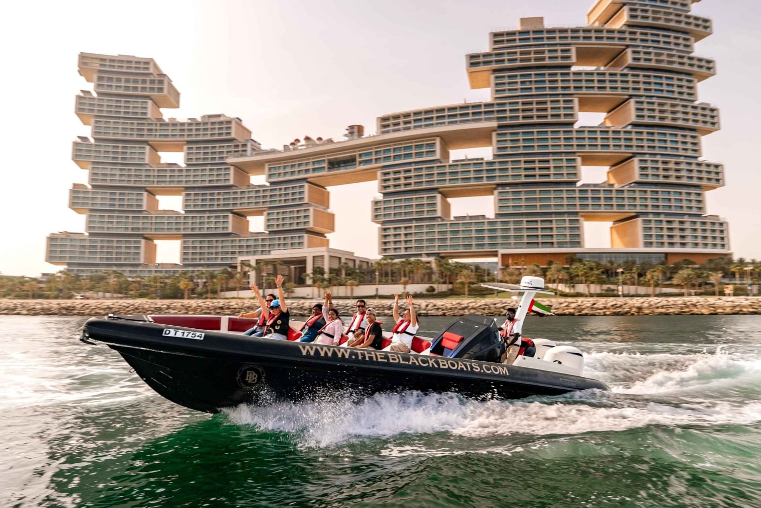 Dubaj: 100-minutowy rejs łodzią motorową, widok na Atlantis i Burj Al Arab