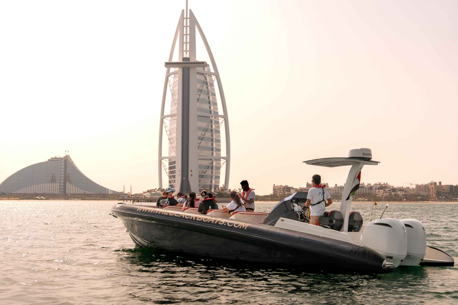 Dubaj: 100-minutowy rejs łodzią motorową, widok na Atlantis i Burj Al Arab