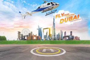 Dubaï : Visite privée de 12 minutes en hélicoptère + prise en charge gratuite à l'hôtel