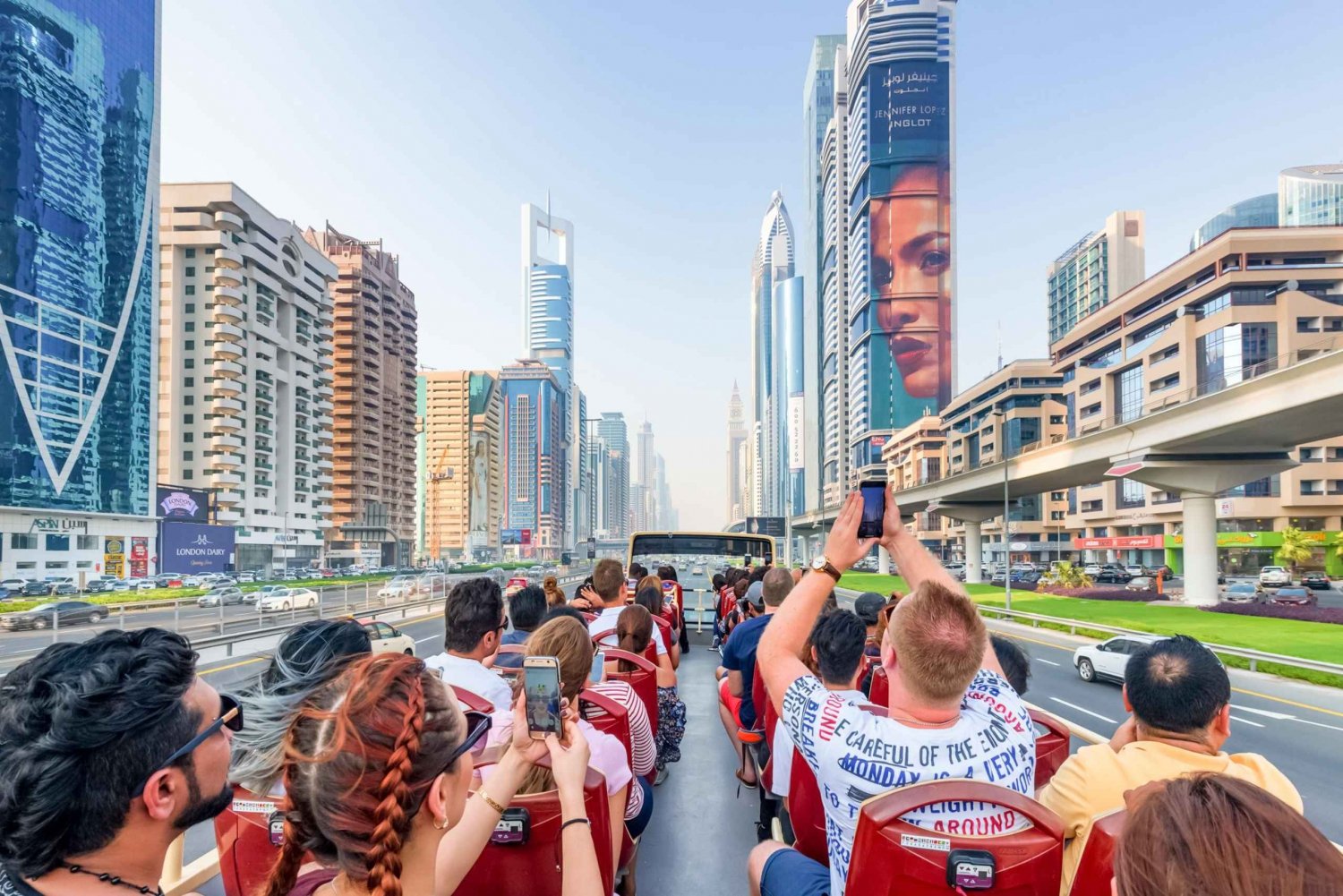 Dubai: 24-48-timers eller 5-dagers Hop-On Hop-Off-buss med cruise