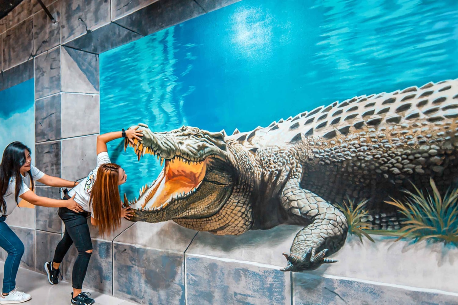 ドバイ3D世界トリックアート自撮り博物館の入り口