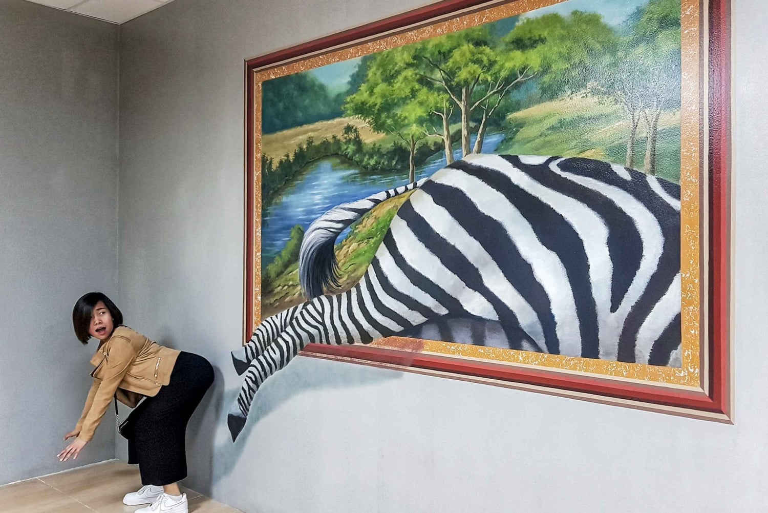 ドバイ3D世界トリックアート自撮り博物館の入り口