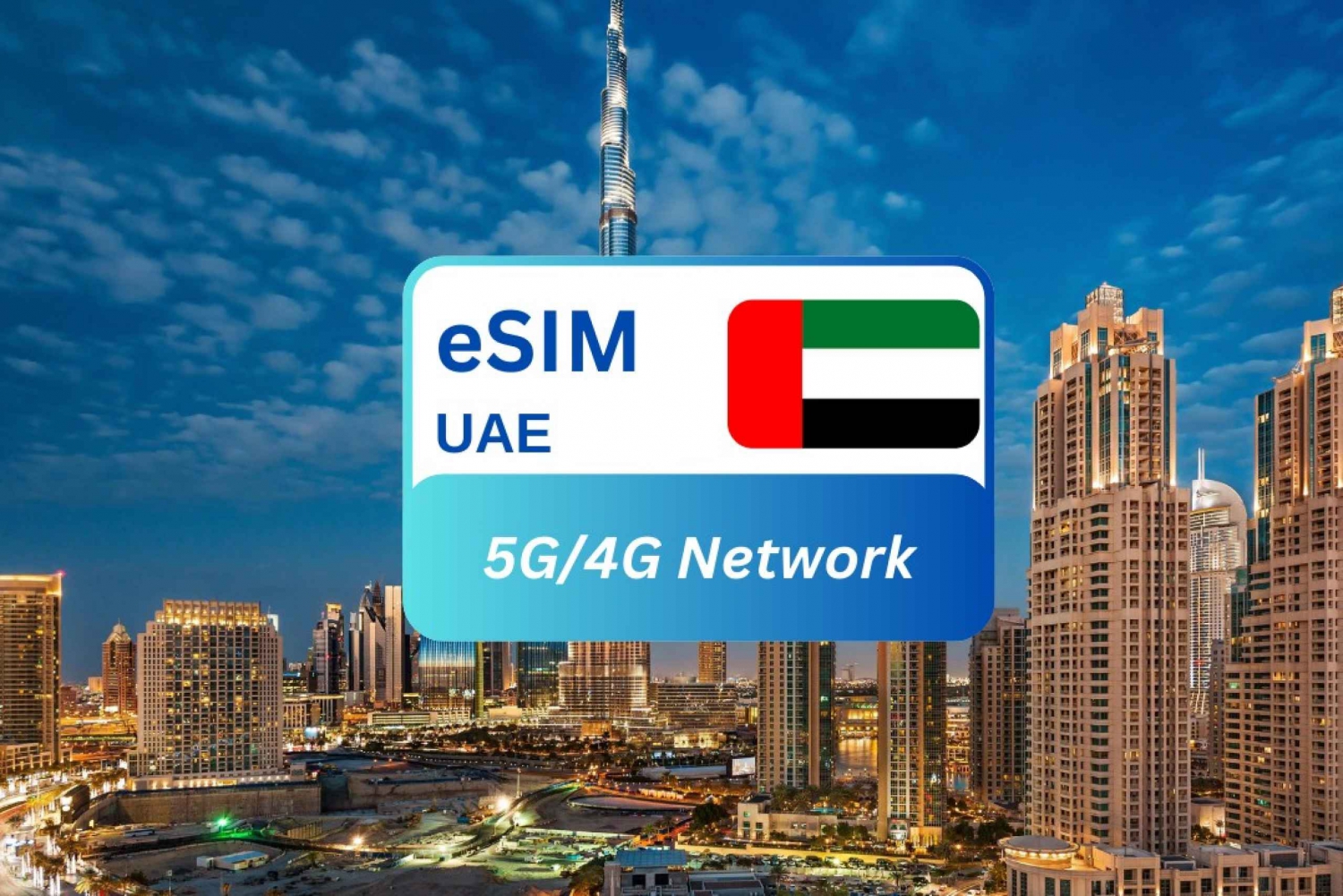 Dubai: 4G Data Roaming eSIM-kortti turisteille