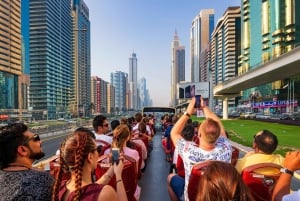 Dubai: Tour di 5 giorni in autobus Hop-on Hop-off, crociera, acquario e deserto