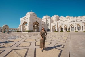 Dubai: Excursión de un día a Abu Dhabi Gran Mezquita, Palacio Real y Almuerzo