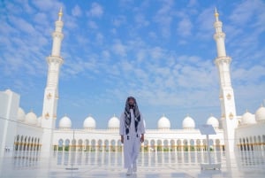 Dubai: Excursão de um dia a Abu Dhabi Grande Mesquita, Palácio Real e almoço