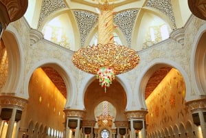 Dubai: Excursão de um dia a Abu Dhabi Grande Mesquita, Palácio Real e almoço