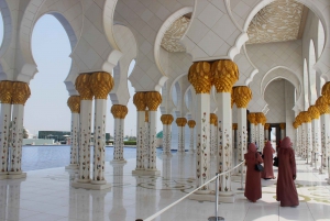 Dubai: Abu Dhabi Hele dag stadsrondleiding Grand Mosque