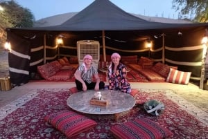 Dubai: Visita guiada aos lagos Al Marmoom e Al Qudra com jantar