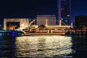 Dubai: Al Seef Largest Dhow Dinner Cruise with Live Show