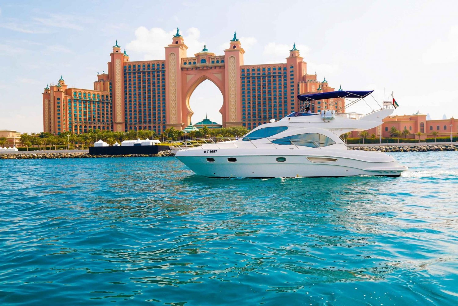 Dubai: Cruise på luksusyacht forbi Atlantis og Burj Al Arab