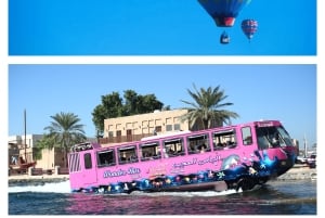 Dubai: Giro in mongolfiera e tour in autobus delle meraviglie, tour del cielo, del mare e della terra