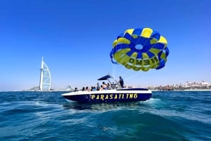 Dubai: Burj Al Arab Parasailing, iskrem, bilder og videoer