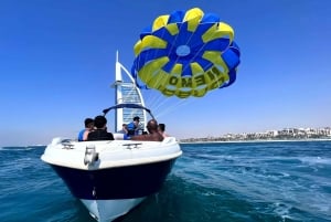 Dubai: Burj Al Arab Parasailing, iskrem, bilder og videoer