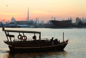 Dubai: Burj Khalifa Sunset on an Abra