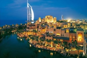Dubai by Night Tour z pokazem fontann