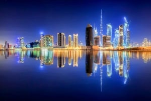 Dubai by Night City Tour suihkulähde-esityksen kanssa