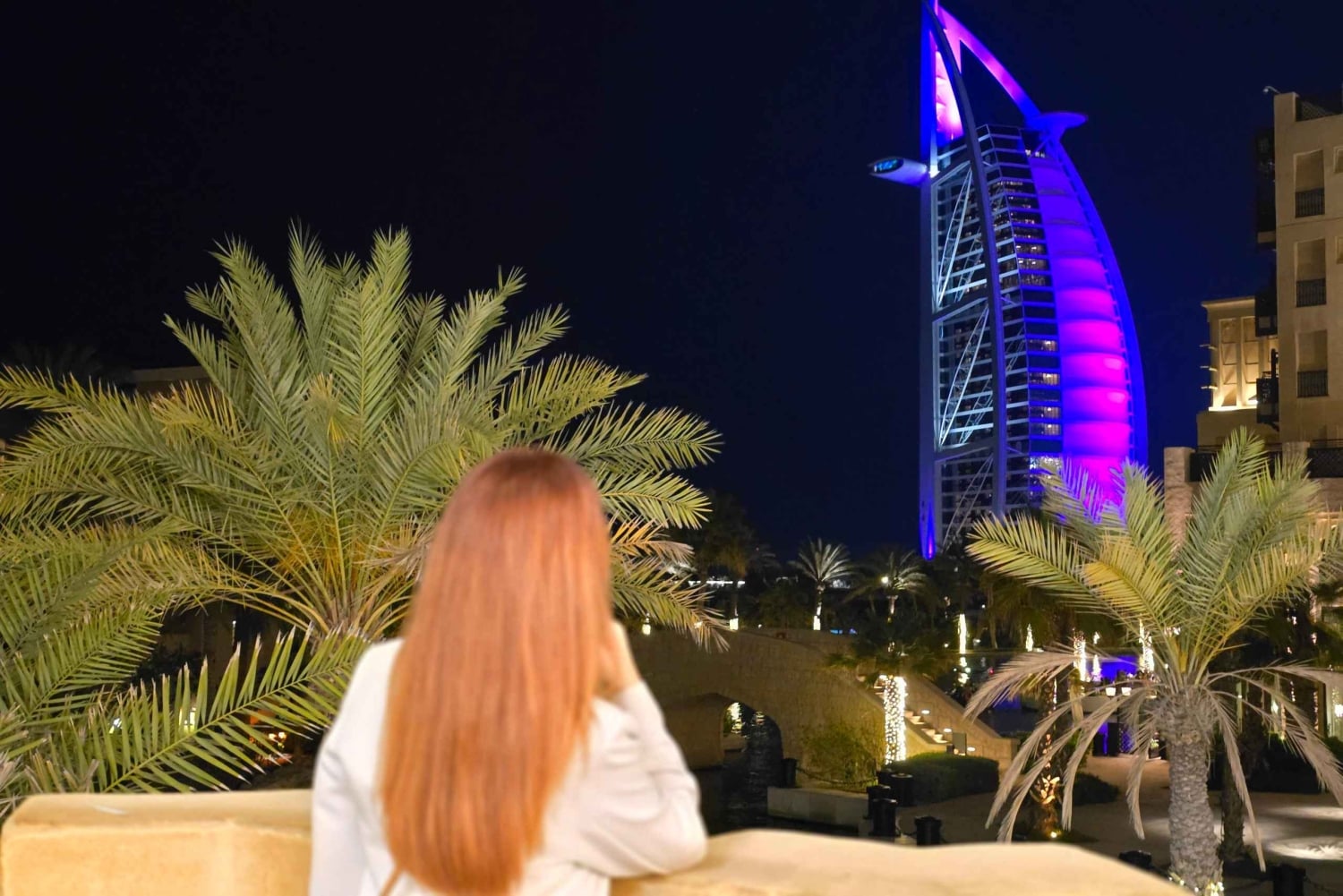 Dubai di notte con biglietto d'ingresso al Burj Khalifa