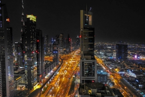 Dubai by Night with Burj Khalifa Entrance Ticket