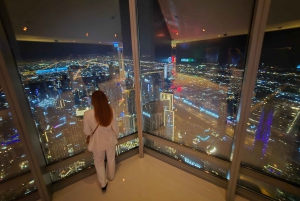 Dubai by Night with Burj Khalifa Entrance Ticket