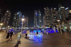 Dubai di notte con biglietto d'ingresso al Burj Khalifa