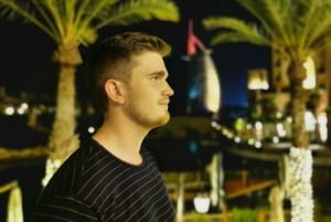 Dubai di notte con biglietto d'ingresso al Burj Khalifa